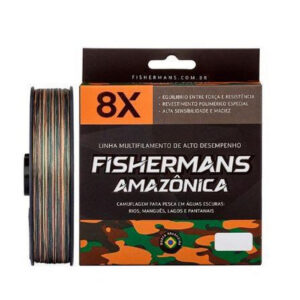 Fishermans Multifilamento Amazonica 8X Comprimento:300 m;Diametro:0.55 mm;Cor:Marrom