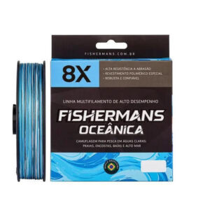 Fishermans Multifilamento Oceanica 8X Cor:Azul;Comprimento:150 m;Diametro:0.32 mm