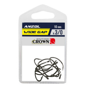 ANZOL WIDE GAP BLACK 3/0 C/10